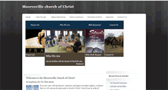Desktop Screenshot of mooresvillechurchofchrist.org